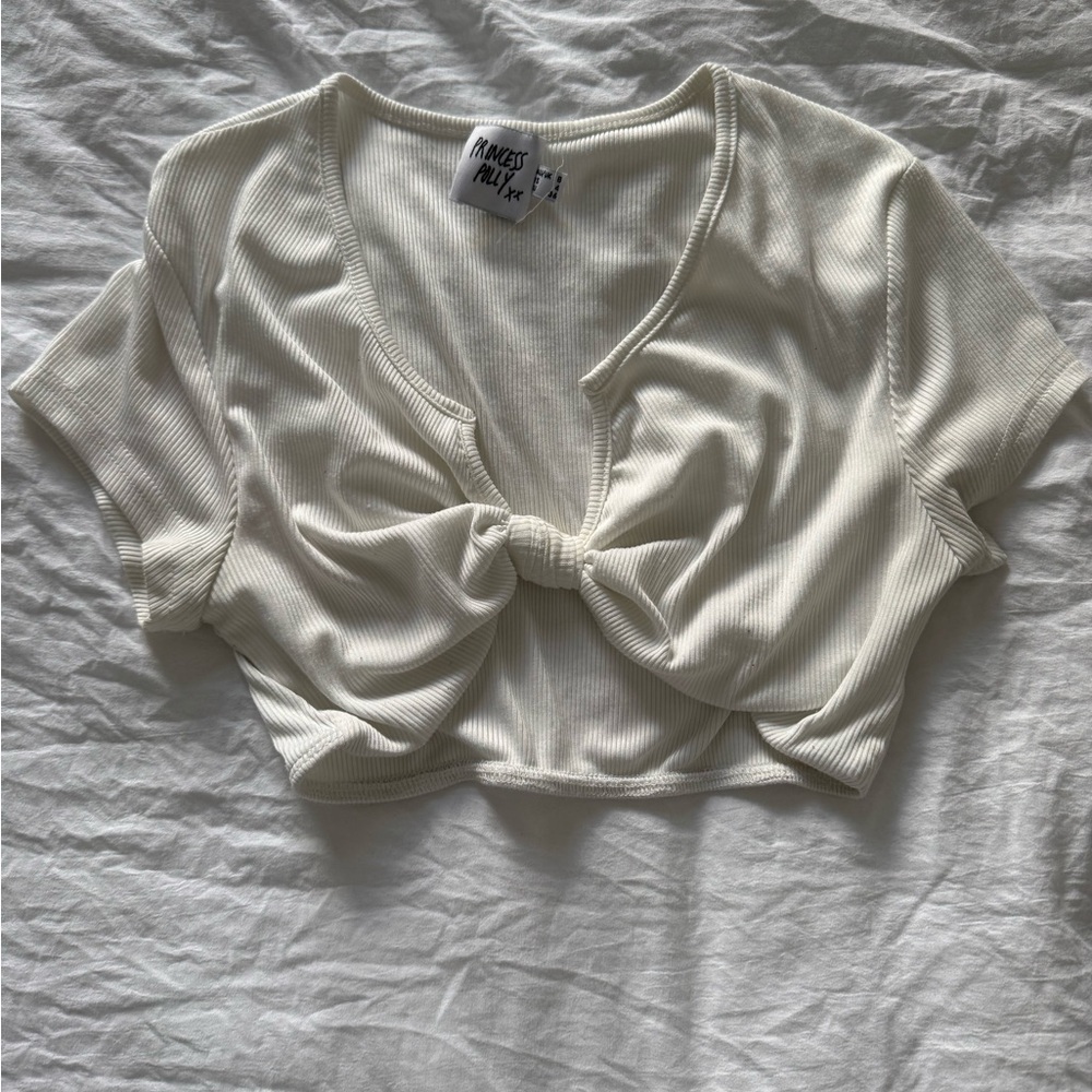 Princess Polly Knot-Front Crop Top